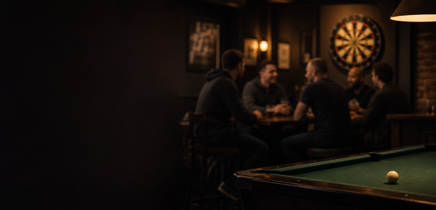 Men's community event atmosphere